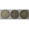 Image 2 : ( 3 ) THREE NICE CIRCULATED MORGAN SILVER DOLLARS
