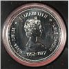 Image 2 : ( 2 ) CANADIAN COMMEMORATIVE SILVER DOLLARS, 1952-77  JUBILEE & 1977 STRAITS