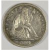 Image 1 : 1844 Seated Liberty half $ AU all original tone