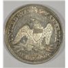 Image 2 : 1844 Seated Liberty half $ AU all original tone