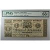 Image 3 : 1862  $1 STATE of ARKANSAS TREASURY WARRANT PMG63 RARE est $400-$425
