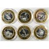 (6) Collecatable Las Vegas Casino Tokens