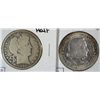 Image 1 : 1902-S BARBER HALF G, & 1893 COLUMBIAN COMMEM HALF AU/BU LOTS OF LUSTER