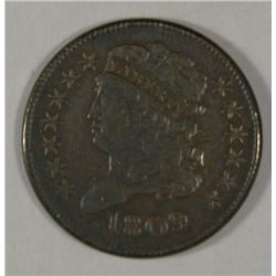 1809  half penny VF