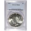 Image 1 : 1927  Peace $  PCGS64