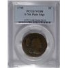 Image 1 : 1795 large penny S-76b PCGS08 plain edge