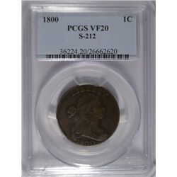 1800 large penny S-212  PCGS20