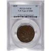 Image 1 : 1839 large penny N-8 type 1840 PCGS35
