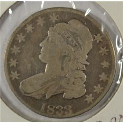 1833 BUST HALF DOLLAR VG