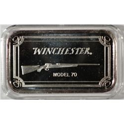 ONE OUNCE .999 SILVER BAR FEATURING WINCHESTER MODEL #70