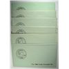 Image 1 : ( 3 ) 1979 & ( 3 ) 1980 SUSAN B ANTHONY PDS SOUVENIR SETS, GREEN ENVELOPES