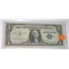 Image 1 : 1957 SERIES A $1 SILVER CERTIFICATE BILL SERIAL # H14469971A *RARE EARLY EXTRA FINE GRADE*!!