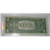 Image 2 : 1957 SERIES A $1 SILVER CERTIFICATE BILL SERIAL # H14469971A *RARE EARLY EXTRA FINE GRADE*!!