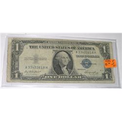 1935 SERIES E $1 SILVER CERTIFICATE BILL SERIAL # A33422618H *RARE EARLY NOTE*!!