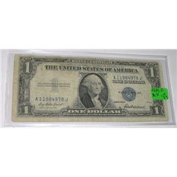 1935 SERIES F $1 SILVER CERTIFICATE BILL SERIAL # A11984978J *RARE EARLY NOTE*!!