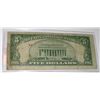 Image 2 : 1934 SERIES A $5.00 SILVER CERTIFICATE BILL SERIAL # I06900817A *RARE EARLY NOTE*!!