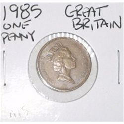 1985 GREAT BRITAIN ONE PENNY *RARE MINT STATE MS HIGH GRADE*!! COIN CAME OUT OF SAFE!!