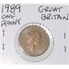 Image 1 : 1989 GREAT BRITAIN ONE PENNY *RARE MINT STATE MS HIGH GRADE*!! COIN CAME OUT OF SAFE!!