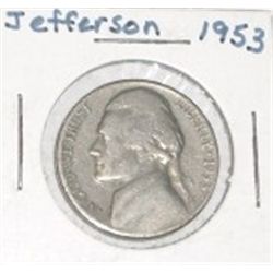 1953 JEFFERSON NICKEL *NICE EARLY NICKEL*!! COIN CAME OUT OF SAFE BOX!!