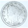 Image 1 : 1907 LIBERTY HEAD "V" NICKEL *NICE EARLY NICKEL*!! COIN CAME OUT OF SAFE BOX!!
