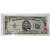 Image 1 : 1934 SERIES D $5 SILVER CERTIFICATE SERIAL # T71448417A *RARE FINE GRADE EARLY NOTE