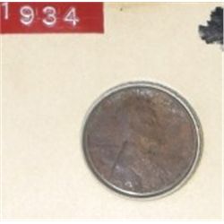 1934 LICOLN WHEAT CENT *NICE EARLY PENNY!! COIN CAME OUT OF SAFE!!