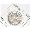 Image 1 : 1958 JEFFERSON NICKEL *RARE MS HIGH GRADE-NICE EARLY COIN!! NICKEL CAME OUT OF SAFE!!