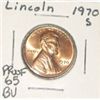 1970-S LINCOLN PENNY *RARE BU MS HIGH GRADE*!! PENNY CAME OUT OF SAFE!!