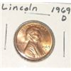 1969-D LINCOLN PENNY *RARE BU MS HIGH GRADE*!! PENNY CAME OUT OF SAFE!!