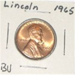 1965 LINCOLN PENNY *RARE BU MS HIGH GRADE*!! PENNY CAME OUT OF SAFE!!