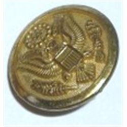 VINTAGE OFFICER MILITARY EAGLE BUTTON!! BUTTON CAME OUT OF SAFE!!