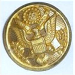 VINTAGE OFFICER MILITARY EAGLE BUTTON STAMPED *SUPERIOR QAULITY*!! BUTTON CAME OUT OF SAFE!!
