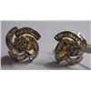 Image 1 : 4.483g Earring in 14kt 4.237g Gold,1.23 Ctw Diamond