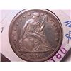 1870 Seated Dollar AU50