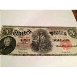 1907 $5 "Woodchopper" Note