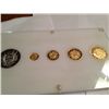 Image 2 : 1986 RARE OFFICIAL TEXAS BULLION SET, 1.85 OZ GOLD, 1 OZ SILVER