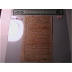 1771 N. Carolina Three Colonial Notes Gem MS65 PMG Est value $5000