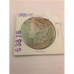 1890-CC Morgan Dollar Scarce Date