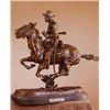 Frederick Remington "Trooper of the Plains" Bronze Sculpture 15"x12"