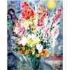 Marc Chagall "original Bouquet" Ltd Edition Litho W/COA, 33"x22"