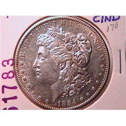 1884-S Morgan Dollar AU53 Better Date
