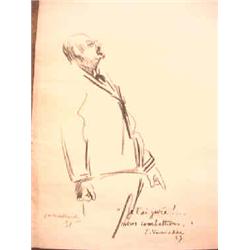 Estampes MAILLARD, Jean (Bruxelles 1901-?).- 4 grandes lithographies en noir : croquis et gestes vol