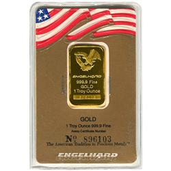 Gold Bars: Engelhard One Ounce Gold Bar