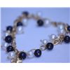 Image 1 : WHITE AND BLACK PEARL BRASS BRACELET