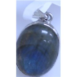 15.75 CTW LABORITE PENDANT .925 STERLING SILVER