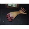 Image 2 : SEVERED BLOODY ARM & HAND WITH HAND PUNCHED HAIRS & GORE AT STUMP CAST IN DURABLE URETHANE