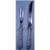 Image 1 : Signed Sterling Silver Kirk & Son Carving Set - RARE!