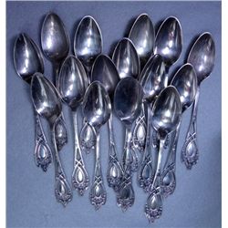 Vintage Circa 1924 Sterling silver Teaspoons in the "Monticello" Pattern
