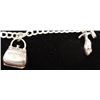 Image 2 : Sterling silver Chopping charm bracelet with purse, shoe and credit card charm.