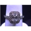 Image 4 : Diamond Engagement ring, 1/2 ct.Emerald Cut Diamond. Total diamond wt is 1.0 ct.